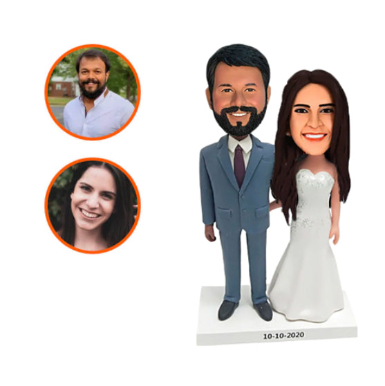 In Wedding Suit Personalized Bobbleheads