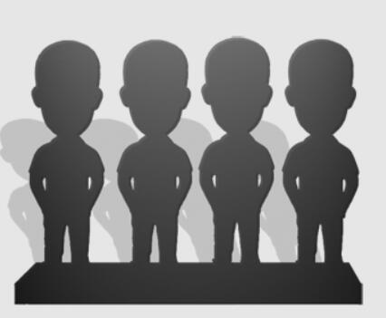 4 Person Fully Custom Bobblehead