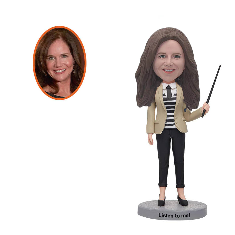 Custom Female Teacher Bobbleheads