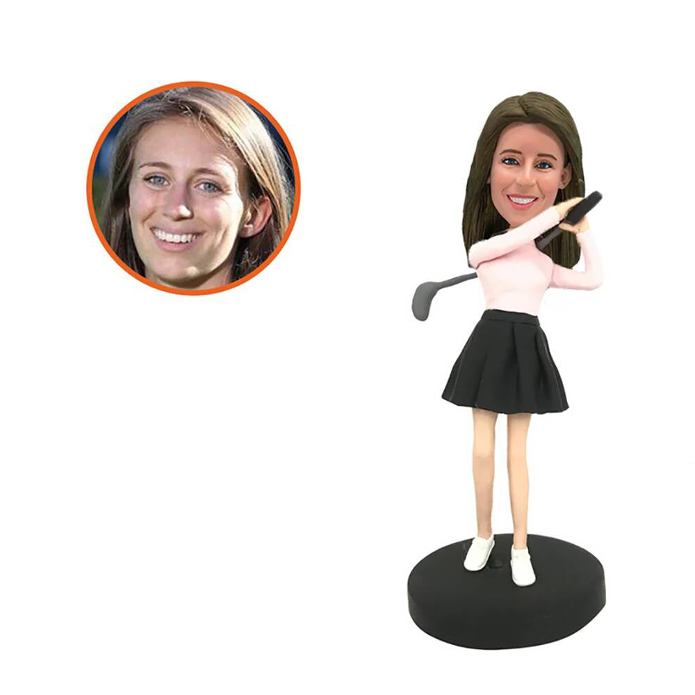 Golf Girl Custom Bobblehead