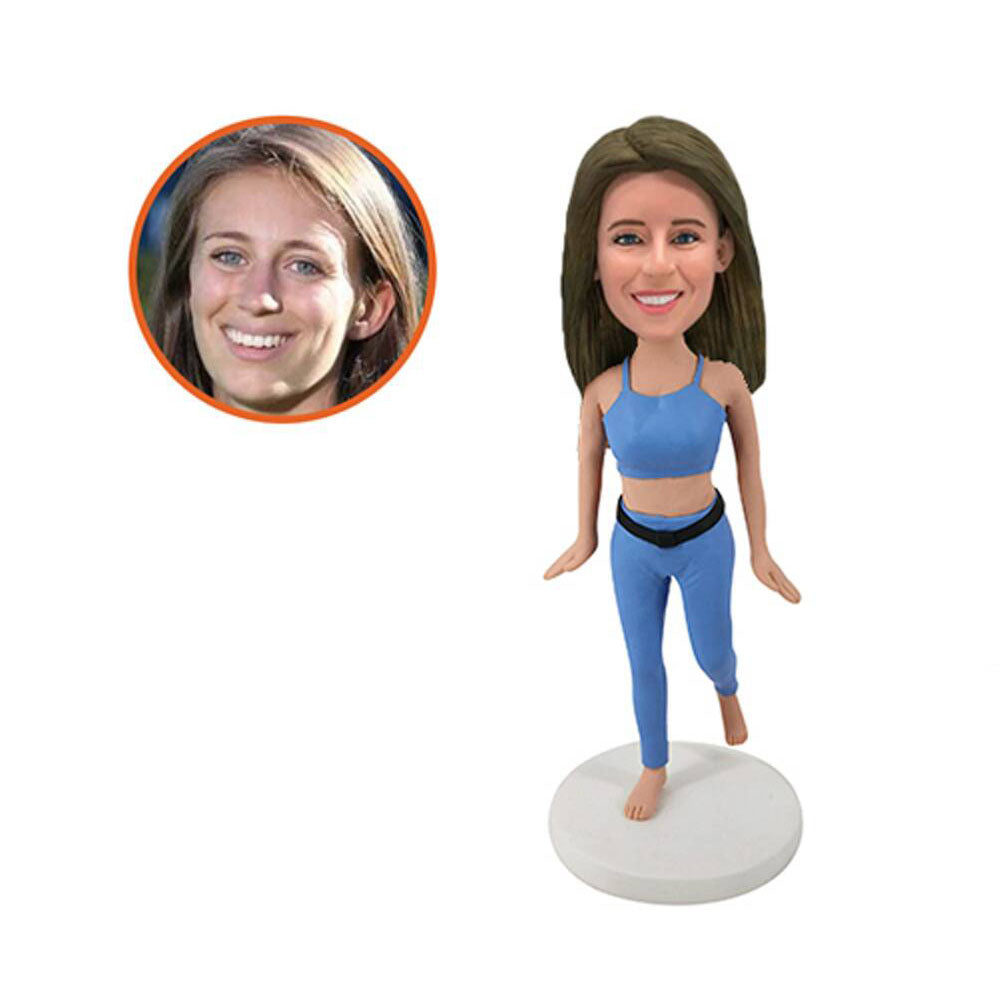 Female with Sports Bra Custom Bobblehead
