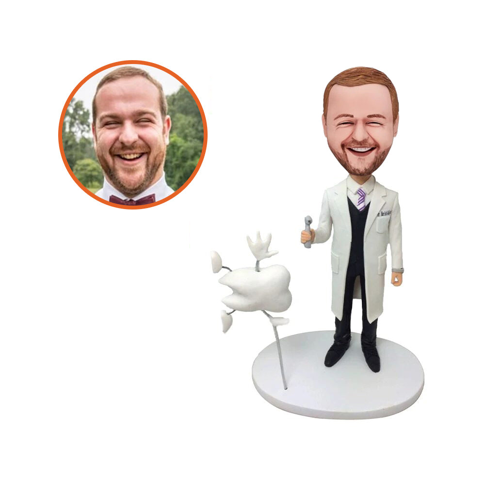 Male Dentist Doctor Custom Bobblehead
