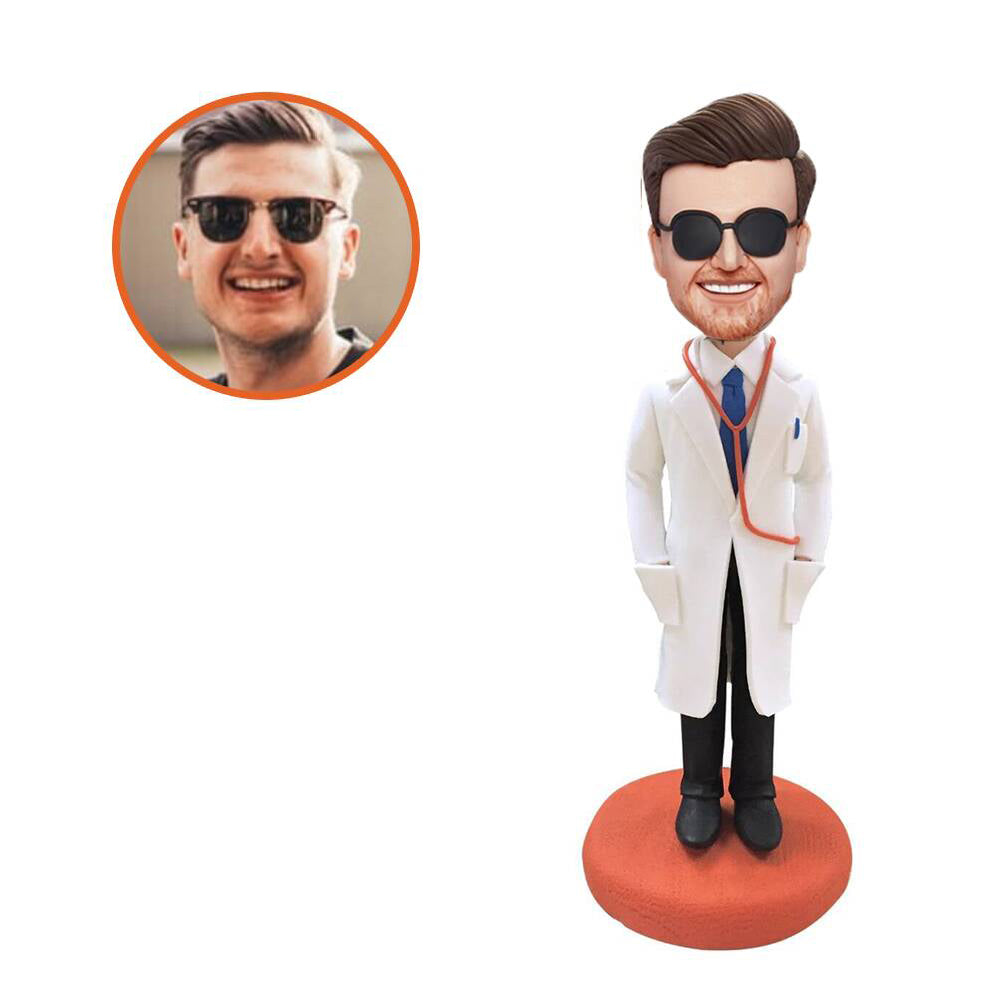 Doctor With Lab Coat Custom Bobblehead