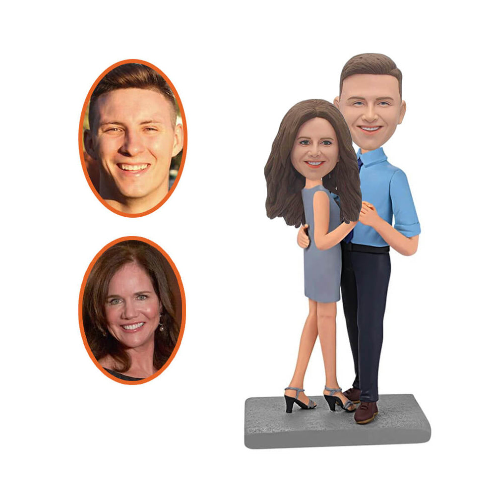 Happy Dancing Couple Custom Bobblehead
