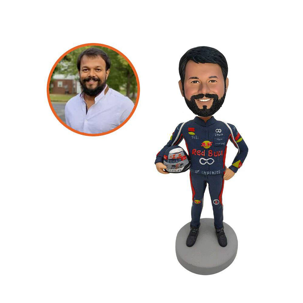 Racing Driver Speed Racer Custom Bobblehead